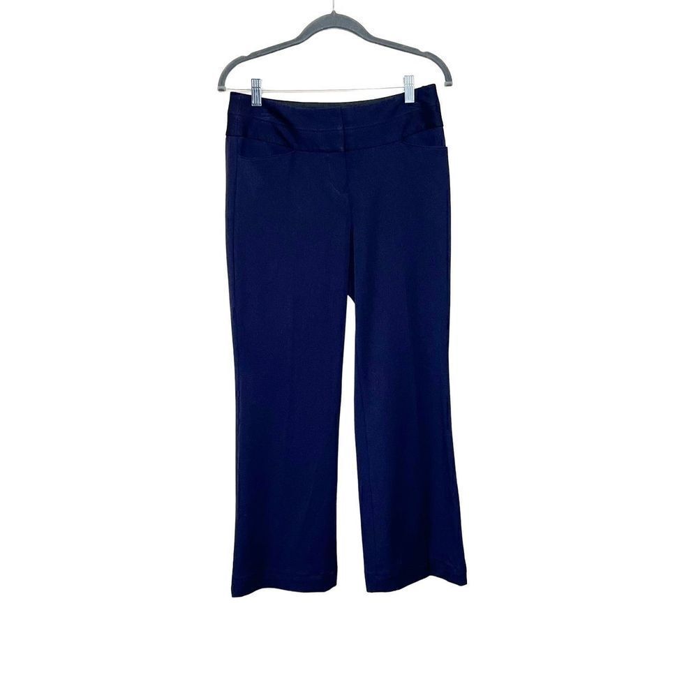Express navy blue editor pants with shortened inseam size 2